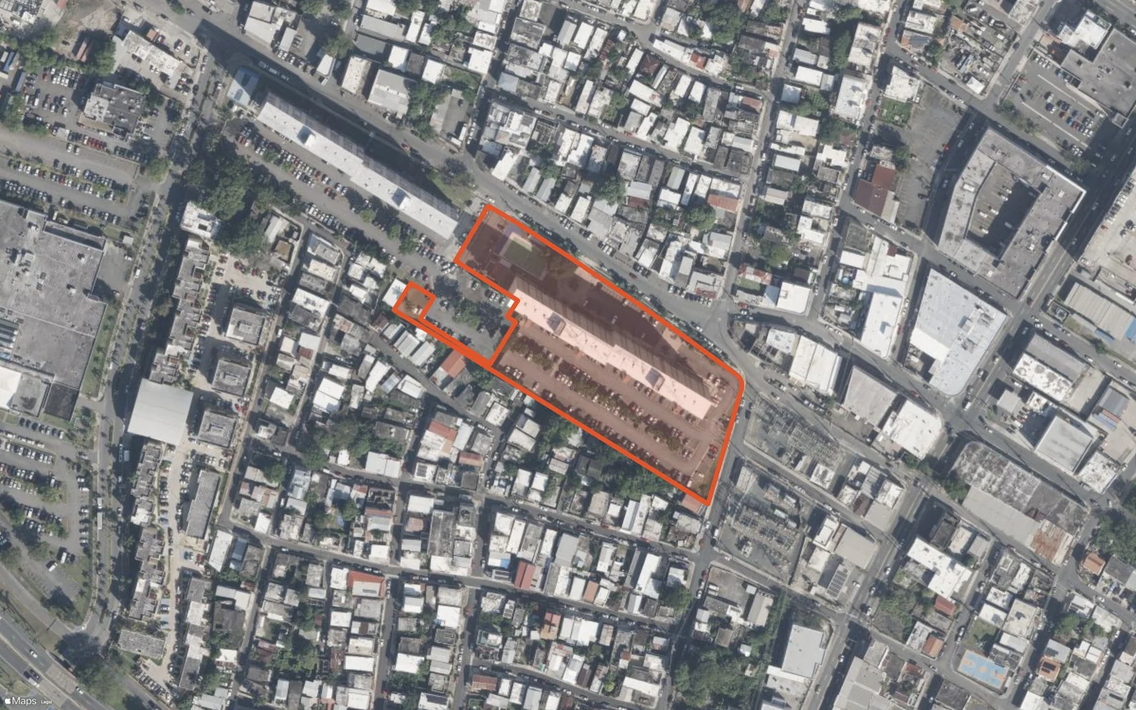 Vista aérea del contorno oficial del edificio Condominio Puerta de la Bahía
