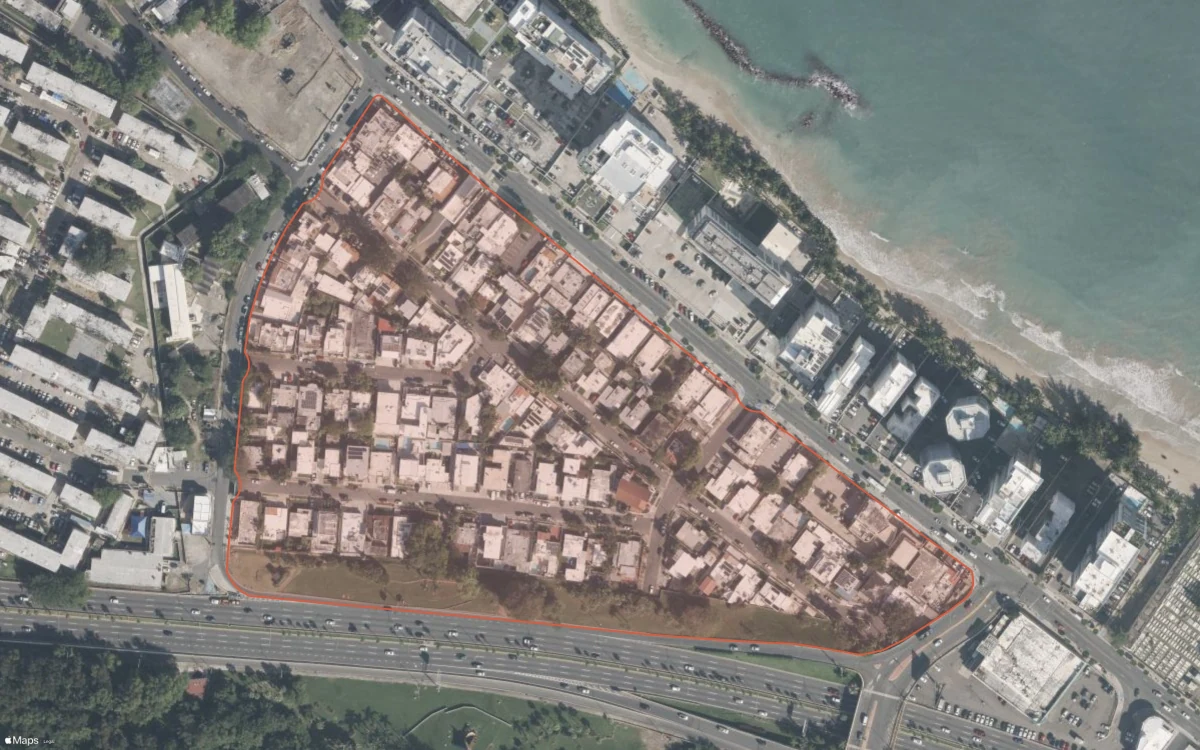 Aerial report boundary and neighborhood statistics for Atlantic View in Carolina, Puerto Rico