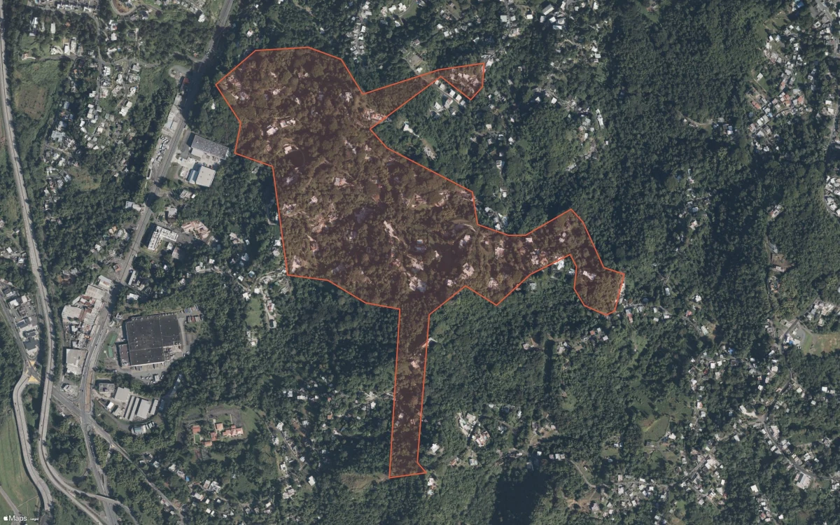 Aerial report boundary and neighborhood statistics for Beverly Hills in San Juan / Guaynabo, Puerto Rico