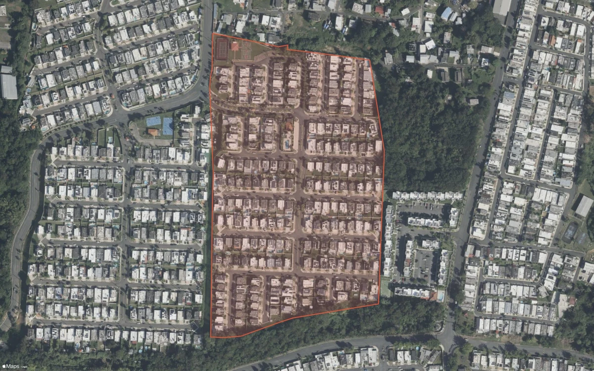 Aerial report boundary and neighborhood statistics for Brisas de Montecasino in Toa Alta / Toa Baja, Puerto Rico