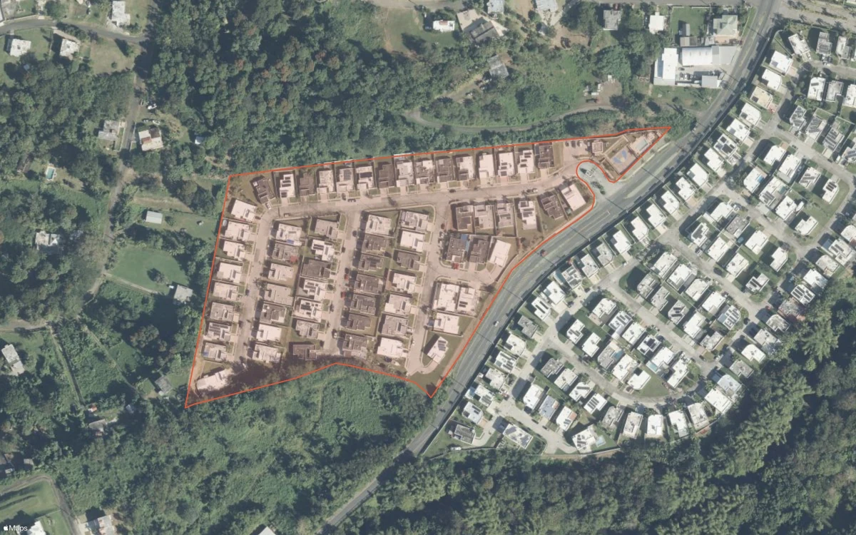 Aerial report boundary and neighborhood statistics for Hacienda Paloma II in Luquillo, Puerto Rico