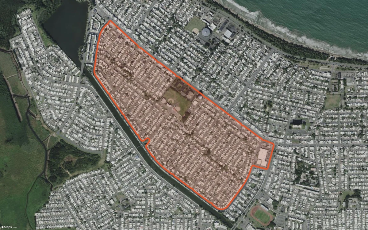 Aerial report boundary and neighborhood statistics for Levittown Fourth Section in Toa Baja, Puerto Rico