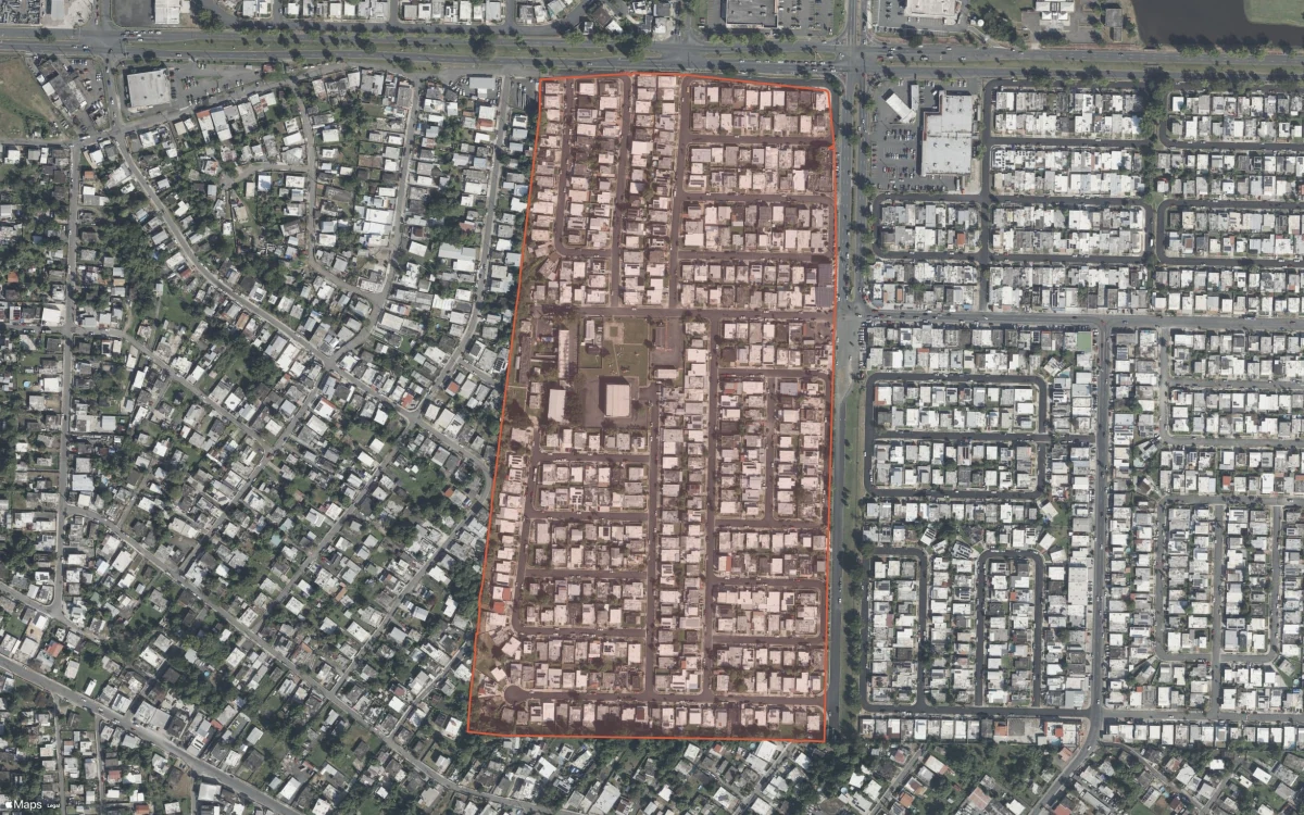 Aerial report boundary and neighborhood statistics for Levittown Fifth Section A in Toa Baja, Puerto Rico