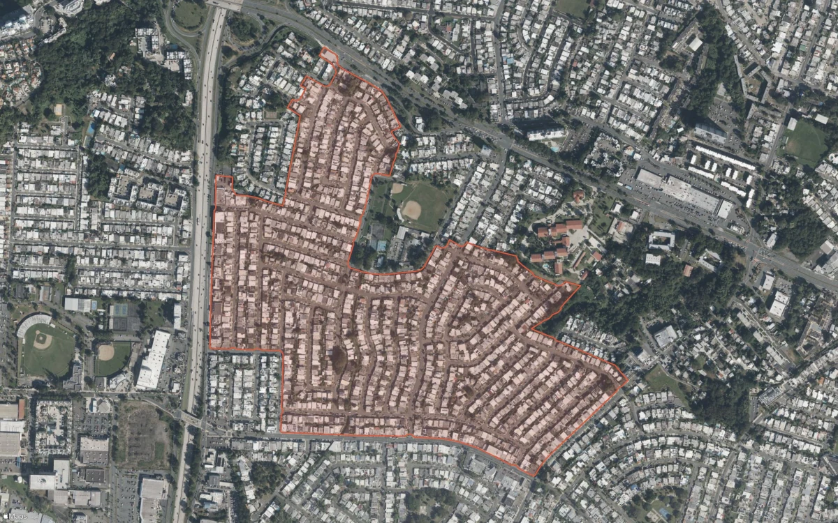 Aerial report boundary and neighborhood statistics for Luis Muñoz Rivera in Guaynabo, Puerto Rico