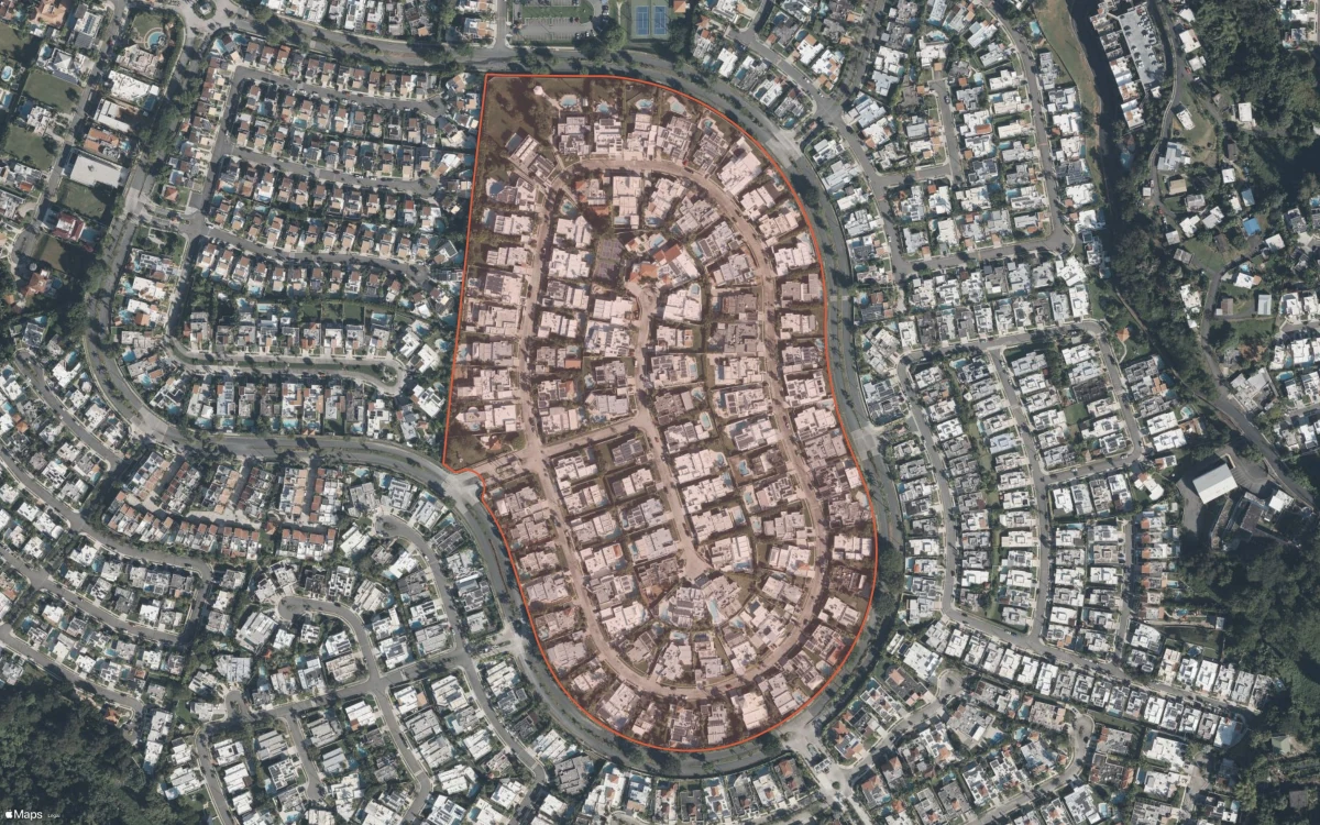 Aerial report boundary and neighborhood statistics for Paseo Alto in San Juan, Puerto Rico
