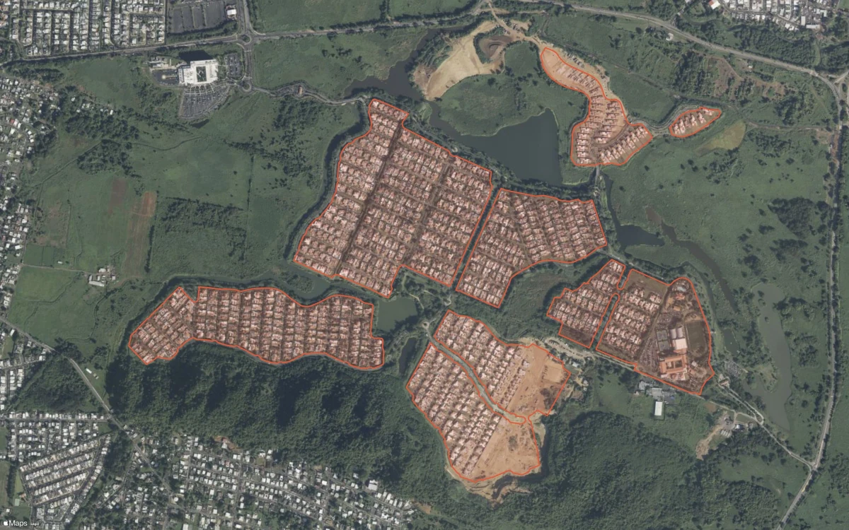 Aerial report boundary and neighborhood statistics for Sabanera Dorado in Dorado, Puerto Rico