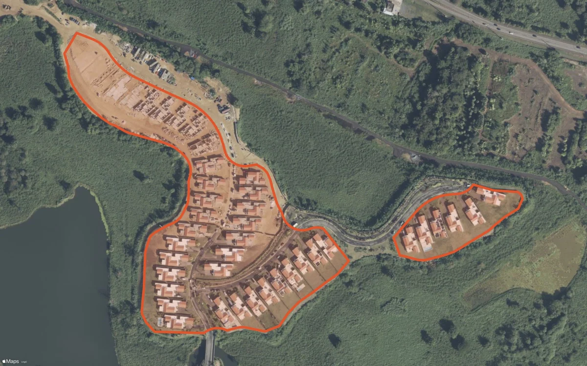 Aerial report boundary and neighborhood statistics for Isla Norte in Dorado, Puerto Rico