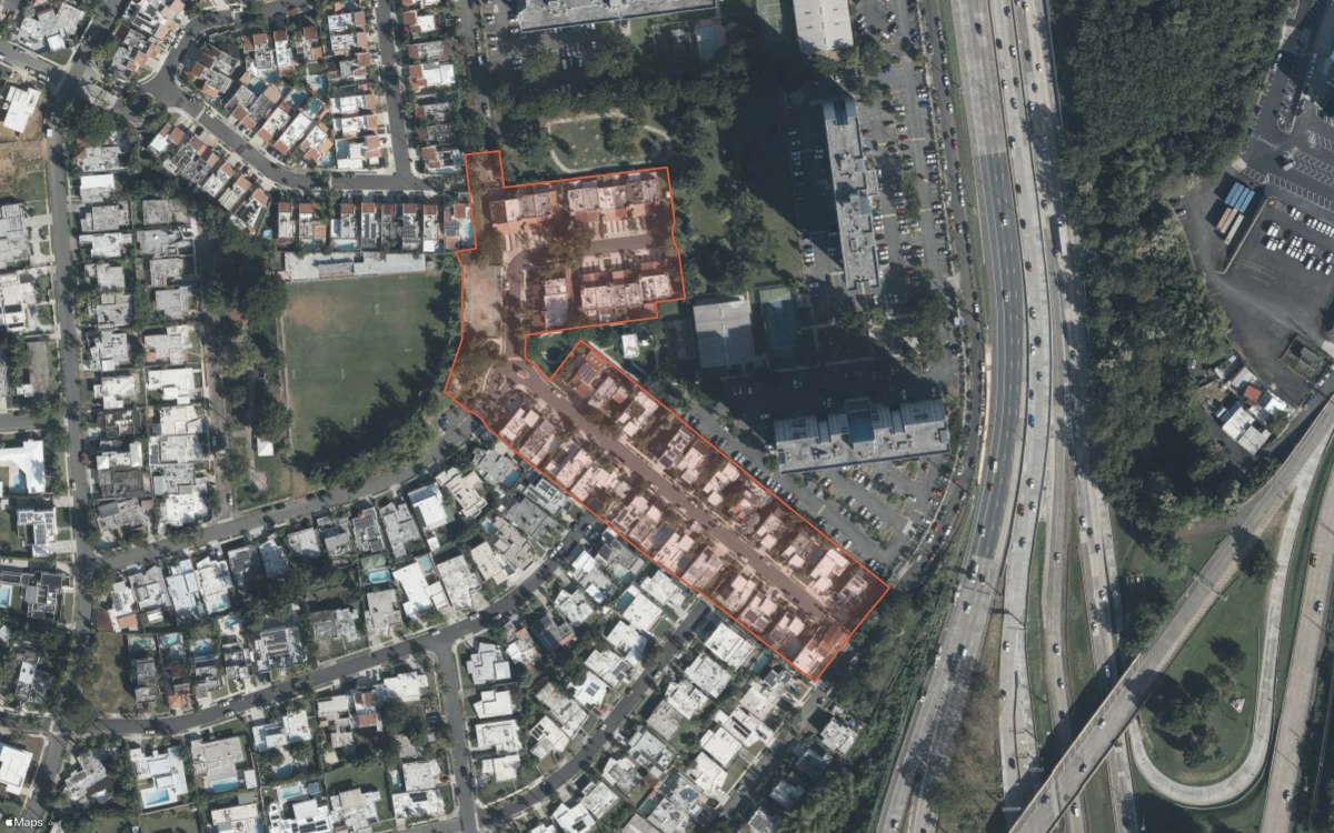 Aerial report boundary and neighborhood statistics for Villas de San Ignacio in San Juan, Puerto Rico