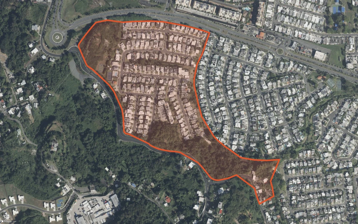 Aerial report boundary and neighborhood statistics for Villas Reales in Guaynabo, Puerto Rico